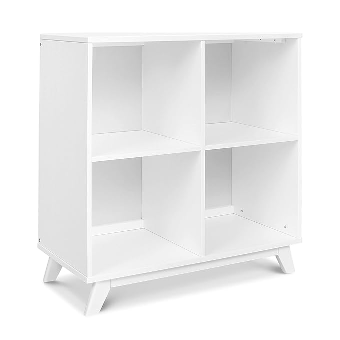 DaVinci Otto Convertible Changing Table and Cubby Bookcase in White - LeafyLoom