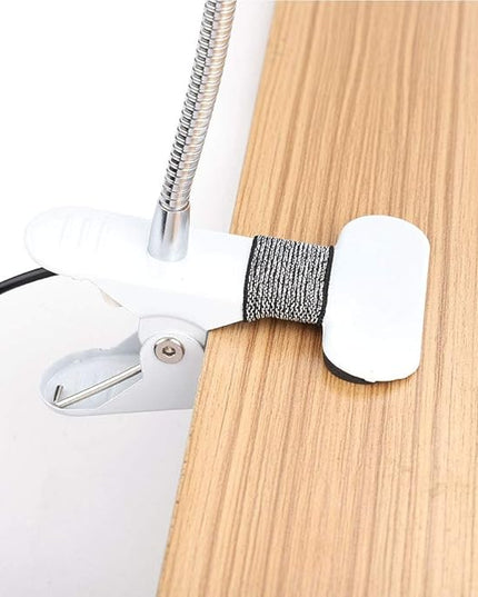 Desk Lamp with Clamp, Mini LED Lamp USB Rechargeable Warm/White Light Changeable Eye Protection Bed Light for Night Reading, Tattoo, Eyelash Extension, Make Up Lamp - LeafyLoom