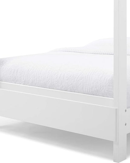 Delta Children Poppy House Wood Twin Bed, Platform Bed - No Box Spring Needed, Bianca White - LeafyLoom