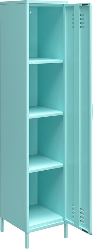 Novogratz Cache Single Metal Locker Storage, Mint Cabinet - LeafyLoom