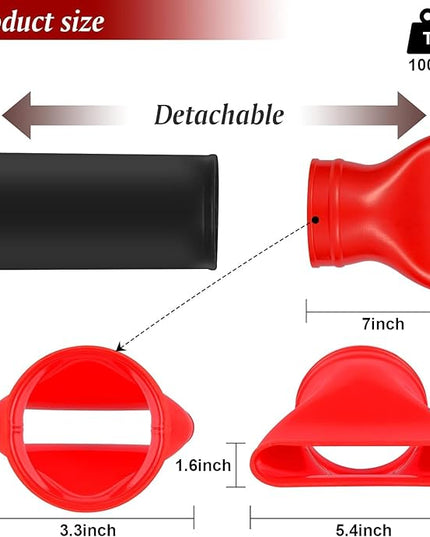 Flat Nozzle blower attachments fits for Milwaukee 2724-20 M18 Fuel Leaf Blower,Work for Milwaukee 2724-21 blower,Red(1 Pack, no Tool) - LeafyLoom