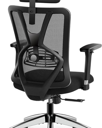 Ticova Ergonomic Office Chair - High Back Desk Chair with Adjustable Lumbar Support & 3D Metal Armrest - 130°Reclining & Rocking Mesh Computer Chair with Thick Seat Cushion & Rotatable Headrest - LeafyLoom