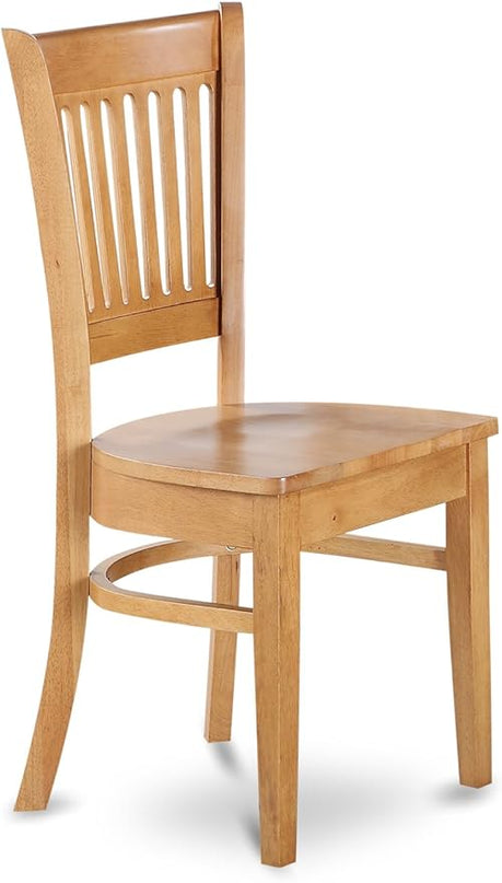 East West Furniture OXVA3-OAK-W Oxford 3 Piece Dinette Set for Small Spaces Contains a Square Table and 2 Dining Room Chairs, 36x36 Inch - LeafyLoom