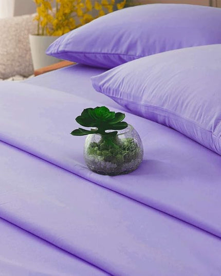 SONORO KATE Bed Sheet Set Super Soft Microfiber 1800 Thread Count Luxury Egyptian Sheets 16-Inch Deep Pocket，Wrinkle-4 Piece (Lavender, California King) - LeafyLoom