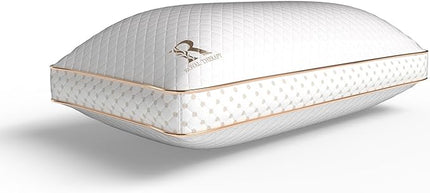 Royal Therapy King Memory Foam Pillow, Adjustable Shredded Odor-Free Pillow for Neck & Shoulder Pain Relief, Support for Back, Stomach, Side Sleepers, AirFlowPRO - LeafyLoom