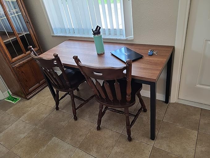 Modern 48 Inch Computer Desk for Home Office - Sleek and Sturdy, Ideal for Work and Study, Multi-purpose Table for Writing, Dining, and Workstation, Suitable for Office and Home Office Use - LeafyLoom