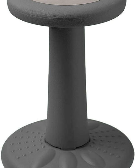 Studico ActiveChairs Kids Wobble Stool, Flexible Classroom Seating improves Focus, Posture & Helps ADHD/ADD. Get The Wiggles out Active Fidget Desk Chairs, Pre-Teen 17.75" Chair, Ages 7-12, Grey - LeafyLoom