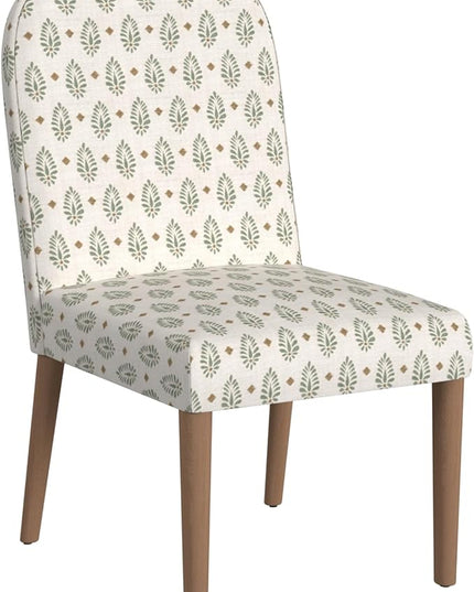 HomePop Classic Parsons Dining Chairs, Sage Paisley Medallion (Single Pack) - LeafyLoom