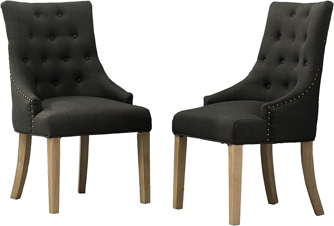 NicBex Haerin-SD-00157-LWJ Dining Chairs, 24"x22"x39", Black - LeafyLoom