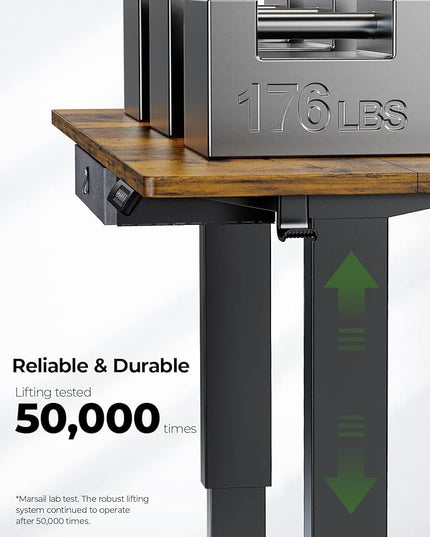 Marsail TZESD12V home-office-desks, 48 x 24 Inch, Rustic - LeafyLoom