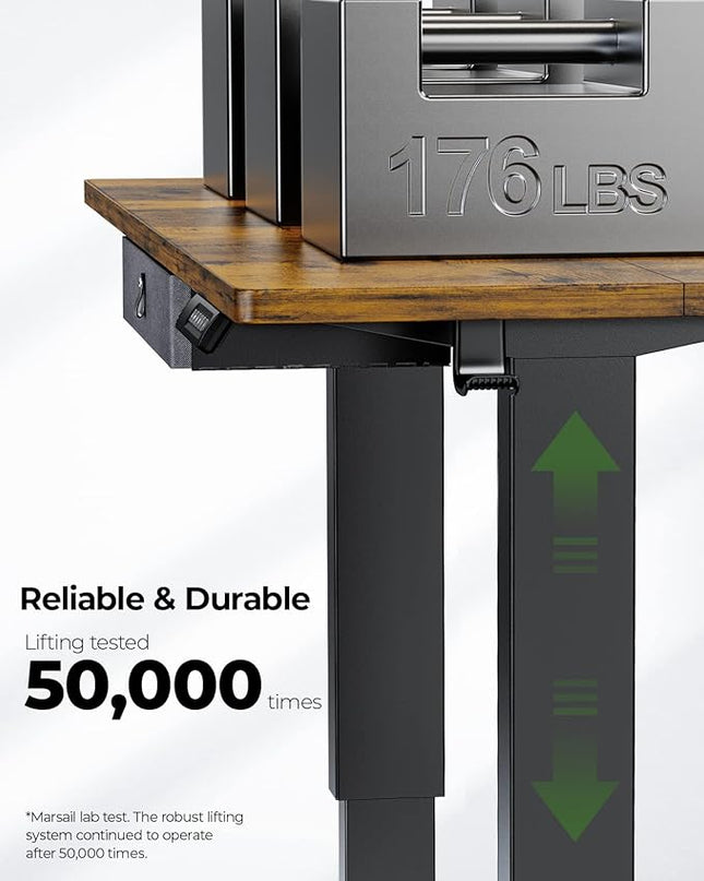 Marsail TZESD12V home-office-desks, 48 x 24 Inch, Rustic - LeafyLoom