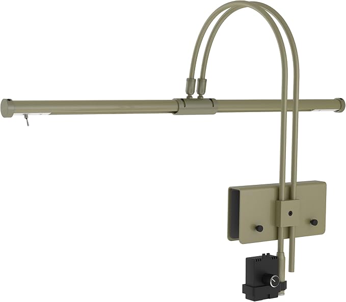 Cocoweb 22" LED Grand Piano Light in Antique Brass with Dimmer Clip - LeafyLoom