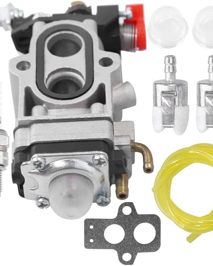 Carburetor W/Gasket Fuel Line Spark Plug For Husqvarna 350BT 150BT Backpack Leaf Blower Redmax EBZ8000 EBZ8000RH EBZ8500 EBZ8001 EBZ8050 EBZ8050RH Back Pack - LeafyLoom