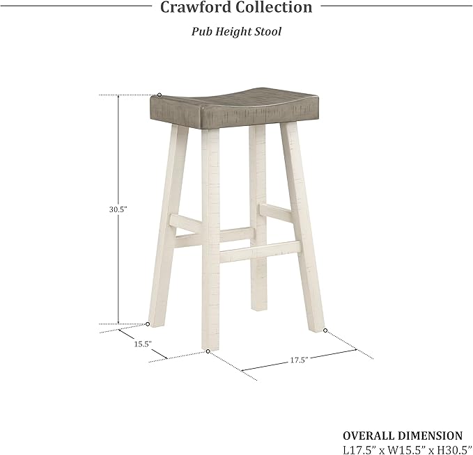 Lexicon Bar Table Set for 3, Small Kitchen table set Kitchen Island Table with 3 Saddle Bar Stools, 4 Piece Dining Table Set for Breakfast Nook, Living Room, Apartment, Pub Height, White/Coffee - LeafyLoom
