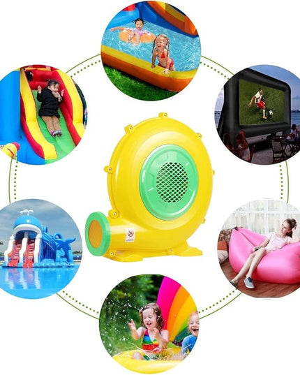 Air Blower 950 Watts with 4M Wire, 2600Pa Pump Fan Commercial Inflatable Bounce House Blower, Used for Inflatable Bouncy Castle and Jump Slides (950W,1.25HP) - LeafyLoom
