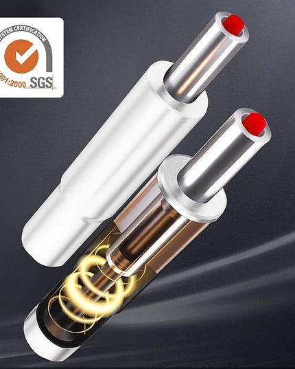 Premium Office Chair Cylinder Replacement - Universal Heavy-Duty Class 3 Hydraulic Piston with 1000lbs Load Capacity - Designed to Elevate Your Office Experience (White, Gas Lift) - LeafyLoom