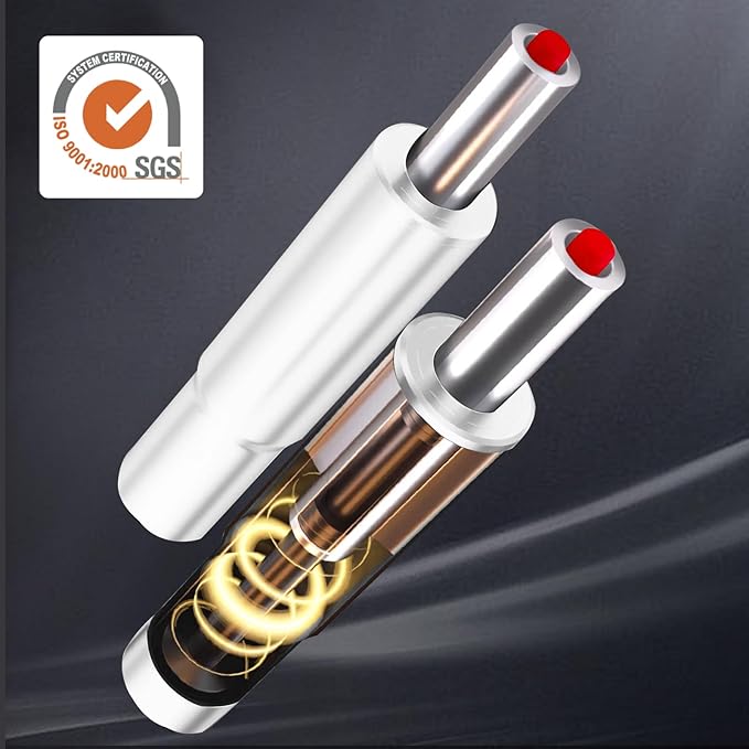 Premium Office Chair Cylinder Replacement - Universal Heavy-Duty Class 3 Hydraulic Piston with 1000lbs Load Capacity - Designed to Elevate Your Office Experience (White, Gas Lift) - LeafyLoom