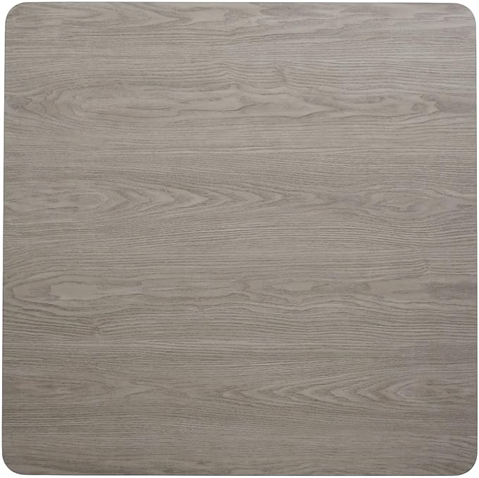 Flash Furniture 36" Square Table Reversible Laminate Top, White/Gray - LeafyLoom