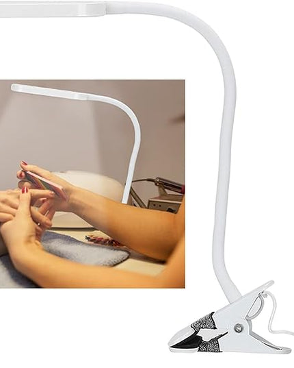 Clina USB Desk Lamp, LED Touch Switch Tattoo Eye Nail Art Desk Light Dimmer USB for Office Reading Relaxation Bedtime Tattoo Light Studying (White) - LeafyLoom