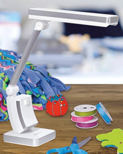 OttLite 13W Slimline Desk Lamp - Home, Office, Bedroom, or Reading (White) - LeafyLoom