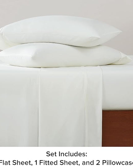 UGG 11787 Alahna Full Bed Sheets and Pillowcases 4-Piece Set Sleep in Luxury Machine Washable Deep Pockets Wrinkle-Resistant Breathable Cozy Comfort Silky Cooling Sheets, Full, White - LeafyLoom