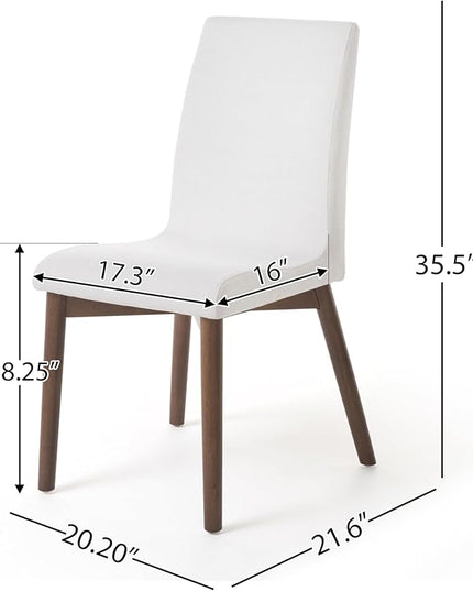 Christopher Knight Home Orrin 60" Rectangular Dining Set, 5-Pcs Set, Natural Walnut / Light Beige - LeafyLoom