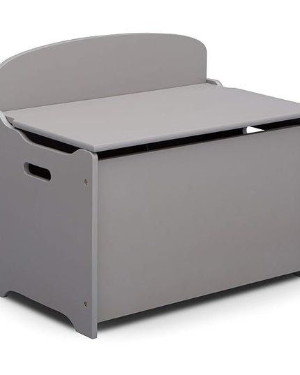 Delta Children MySize Deluxe Toy Box, Grey - LeafyLoom