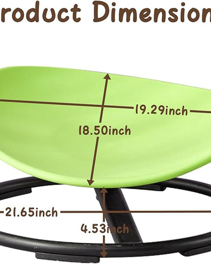 Kids Sensory Chair for Autism Kids Swivel Chair, Sensory Spin Chair Seat Improve Physical Coordination Wobble Chair for Kids Sit and Spin Relief of Motion Sickness - LeafyLoom