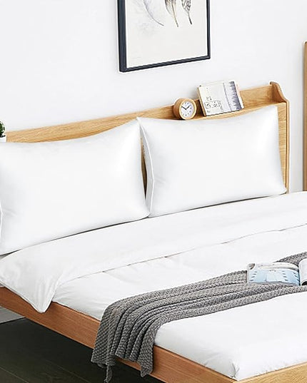 EIUE Bed Pillows for Sleeping 2 Pack Queen Size，Super Soft Down Alternative Microfiber Filled Pillows,20 x 30 Inches,White - LeafyLoom