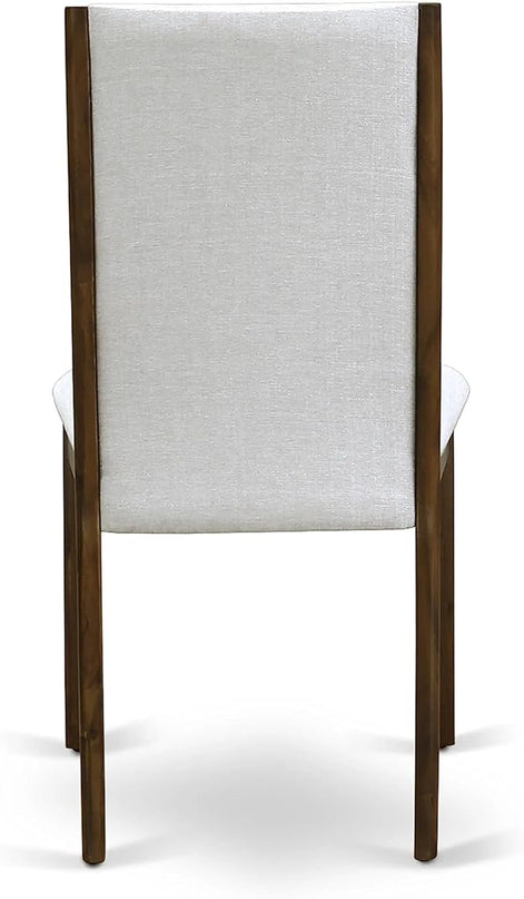 East West Furniture OXLA3-AWA-05 Oxford 3 Piece Room Furniture Set Consist of a Square Dining Table and 2 Upholstered Chairs, 36x36 Inch - LeafyLoom