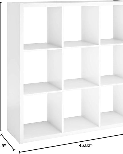 ClosetMaid 4588 Decorative Open Back 9-Cube Storage Organizer, White - LeafyLoom