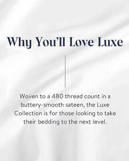 Brooklinen Luxury Sateen 4 Piece Sheet Set - 100% Cotton, Queen Size in Window Pane - 1 Fitted Sheet, 1 Flat Sheet, 2 Pillowcases | Best Luxury Sheets - LeafyLoom