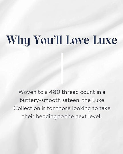 Brooklinen Luxury Sateen 4 Piece Sheet Set - 100% Cotton, King Size in Window Pane - 1 Fitted Sheet, 1 Flat Sheet, 2 Pillowcases | Best Luxury Sheets - LeafyLoom