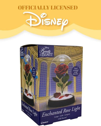 Paladone Beauty and The Beast Enchanted Rose Light, Touch Activated, Officially Licensed Disney Merchandise - LeafyLoom