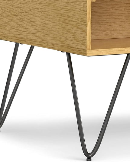 SIMPLIHOME Hunter Small Lift Top Coffee Table, 36 inch, Oak - LeafyLoom