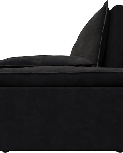 Functional Love Seats Convertible Queen Size Sofabed with 2 Lumbar Pillows, 70" Oversized Loveseat Sofa W/Pull Out Sleeper Couch Bed and Padded Armrests for Home Office Apartment Living Room - LeafyLoom
