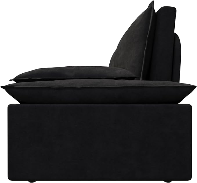 Functional Love Seats Convertible Queen Size Sofabed with 2 Lumbar Pillows, 70" Oversized Loveseat Sofa W/Pull Out Sleeper Couch Bed and Padded Armrests for Home Office Apartment Living Room - LeafyLoom