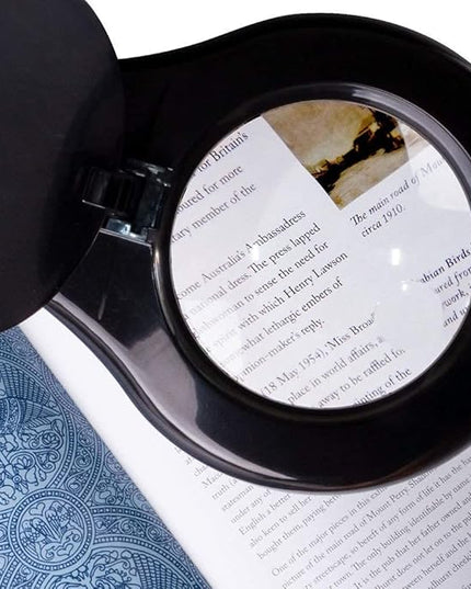 OttLite LED Desk Lamp with Adjustable Magnifier, Prevention Series - Designed to Reduce Eyestrain - Adjustable Flexible Neck, 4 Brightness Settings & Touch Controls - Crafting, Reading & Studying - LeafyLoom