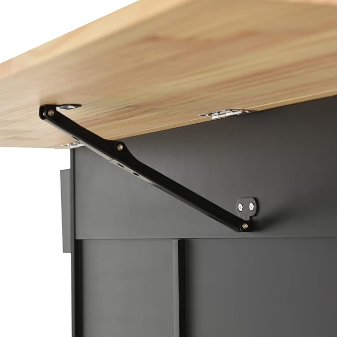 53" W Mobile Kitchen Island with Drop Leaf, Locking Wheels, Solid Wood Tabletop & Storage Cabinet and 3 Drawers, for Dining Room, Coffee Bar Service - LeafyLoom