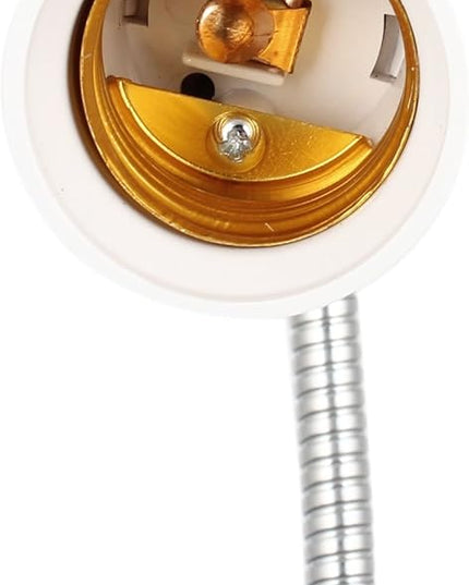 2pcs - AC 110-220V US Plug Flexible Aluminum Wire Neck Metal Clip Holder with Switch for E26/E27 Socket LED CFL Plant Growth Lights Desk Lamp Holder - LeafyLoom