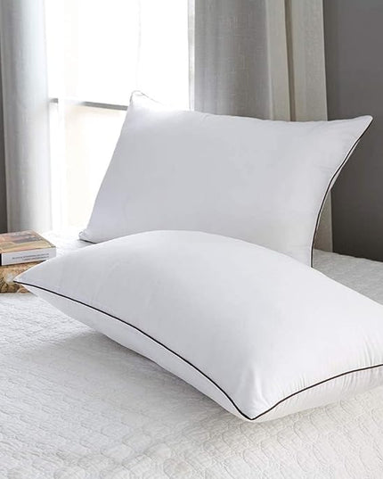 JOLLYVOGUE King Size Pillows for Sleeping Set of 2, Soft and Supportive Bed Pillows for Side Back Stomach Sleeper, Down Alternative Hotel Collection Pillows 2 Pack - LeafyLoom