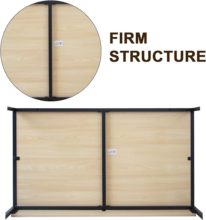 42 inches Computer Desk, Home Office Desks, Small Desk for Bedroom, Modern Simple Style Laptop Table, Study Student Writing Desk, Nature - LeafyLoom