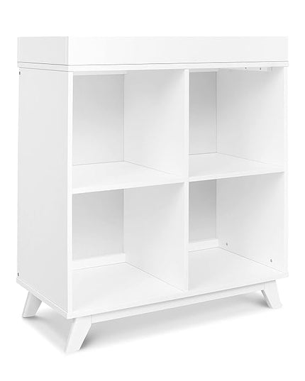 DaVinci Otto Convertible Changing Table and Cubby Bookcase in White - LeafyLoom