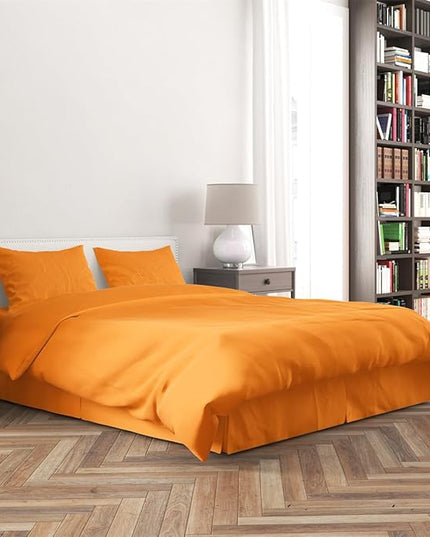 3 Piece Solid Color All Season Bedding Comforter Set Microfiber Soft Lightweight Bedding Set for Kids Teens Adults Room Decor with 1 Comforter and 2 Pillowcases King - LeafyLoom