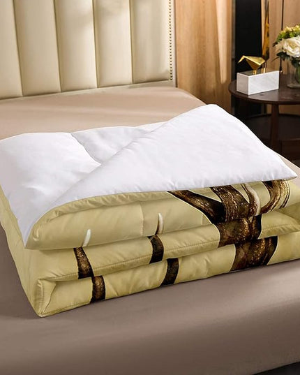 Antler Comforter Set Twin, Whitetail Deer Down Comforter, Stag Quilted Duvet, Countryside Rural Hunting Theme Comforter Set for Christmas Decorations Bedroom Decor All Season, Ultra Lightweight - LeafyLoom