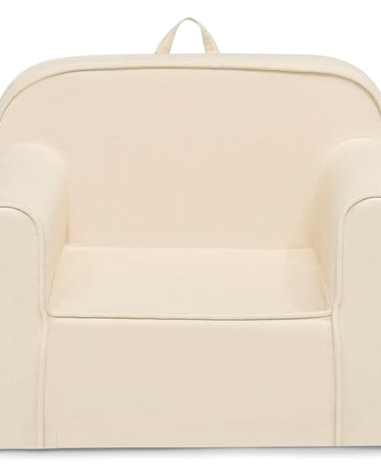 Delta Children Cozee Chair -Foam Kids Chair for Ages 18 Months and Up, Oatmeal - LeafyLoom
