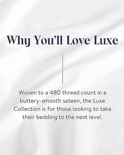 Brooklinen Luxury Sateen 4 Piece Sheet Set - 100% Cotton, Twin XL Size in Cream - 1 Fitted Sheet, 1 Flat Sheet, 2 Pillowcases | Best Luxury Sheets - LeafyLoom