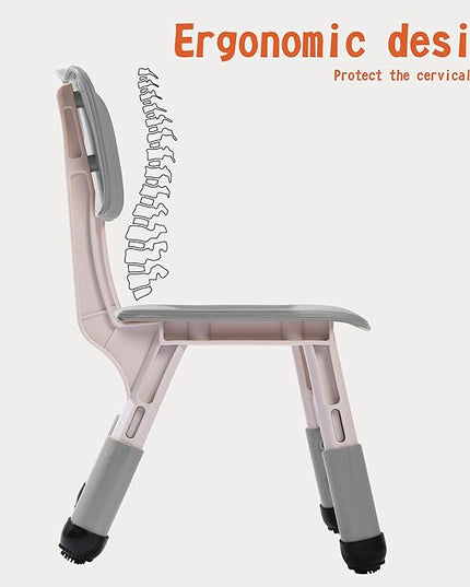 Kids' Desk Chairs Adjustable Height is Suitable for Children's Chairs Used in Families, Schools and Day-Care Between 2-10 Years Old The Max Bearing Capacity is 220LB(6PCS-Mint Green) - LeafyLoom