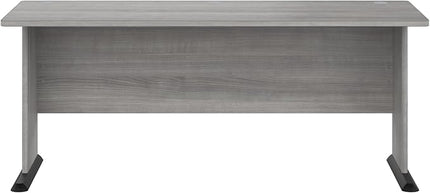 Bush Business Furniture Studio A 72W Computer Desk in Platinum Gray, 6 Foot Gaming and Work Table for Home or Professional Office - LeafyLoom