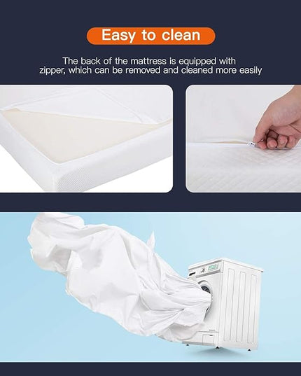 6/8/10/12 inch Gel Memory Foam Mattress for Cool Sleep & Pressure Relief, Medium Firm Mattresses CertiPUR-US Certified/Bed-in-a-Box/Pressure Relieving (8 in, Full) - LeafyLoom